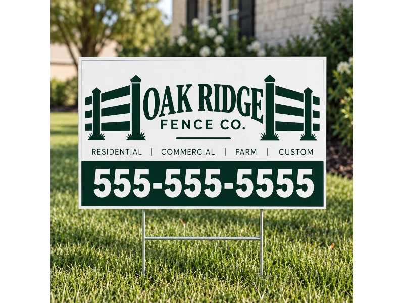 Two Sided Yard Signs